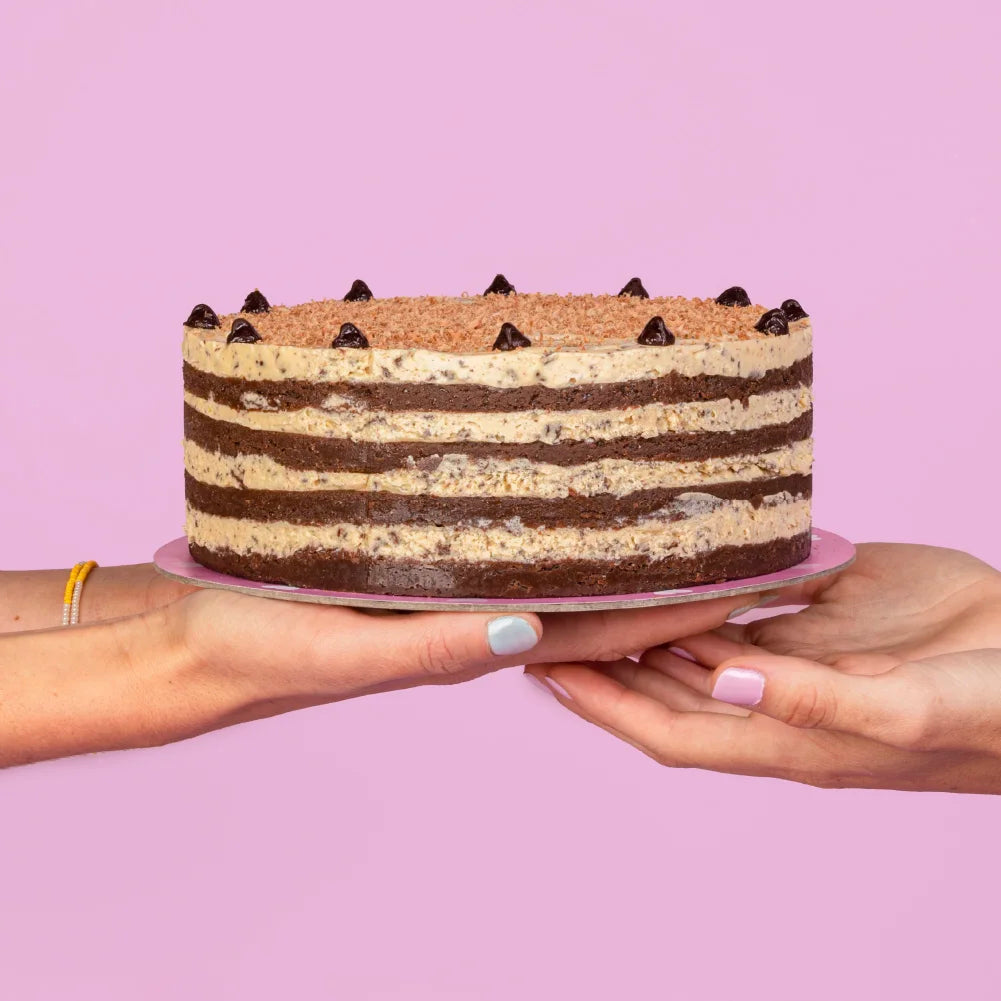 Torta Brownie con Cookie Dough