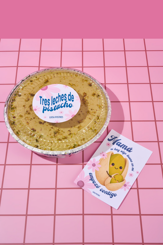 Tres leches de Pistacho para 8.