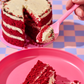 Torta de Red Velvet con Cheesecake de Oreo