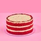 Torta de Red Velvet con Cheesecake de Oreo