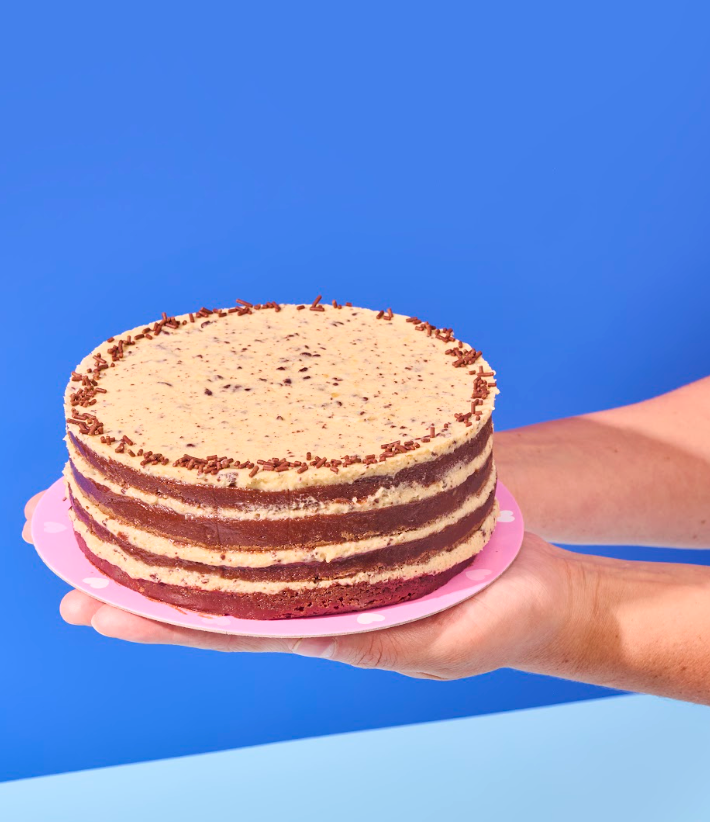 Torta Brownie con Cookie Dough