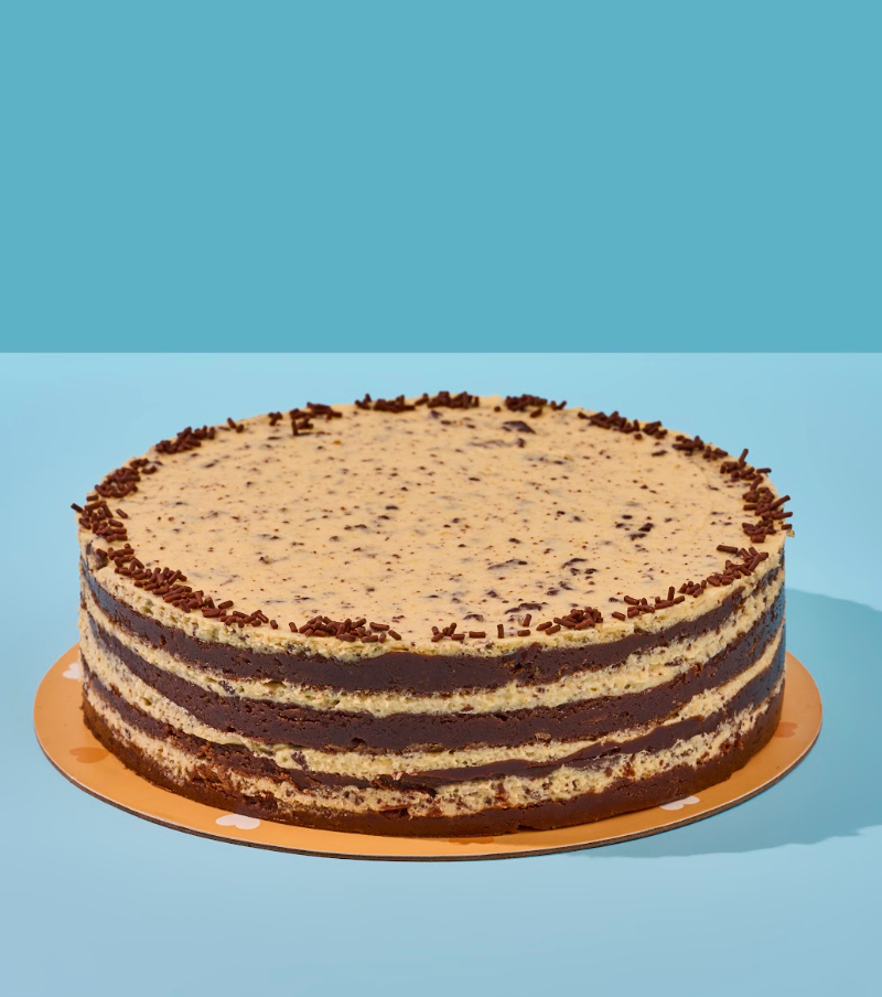 Torta Brownie con Cookie Dough