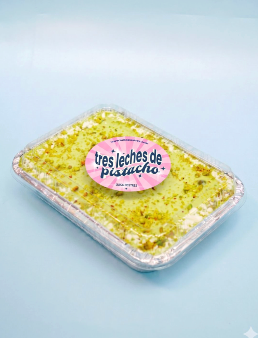 Tres Leches de Pistacho para 2