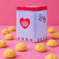 Galletas Polvorosas en Lata Coleccionable: Love You