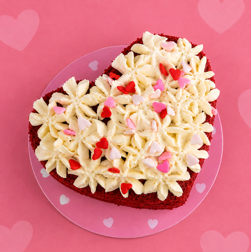 Torta Corazón de Red Velvet