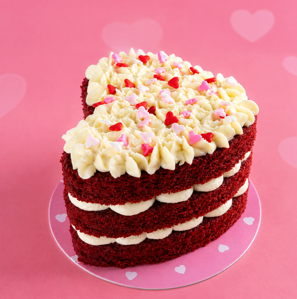 Torta Corazón de Red Velvet