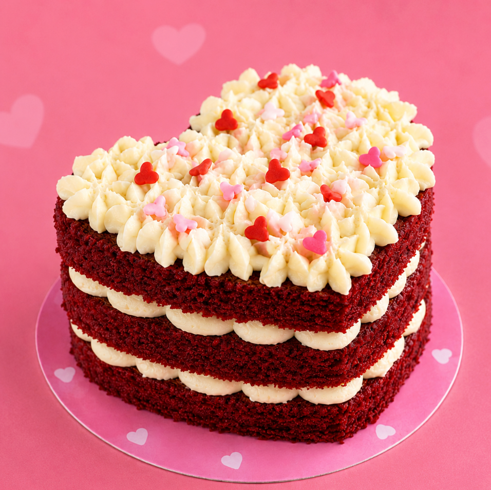 Torta Corazón de Red Velvet