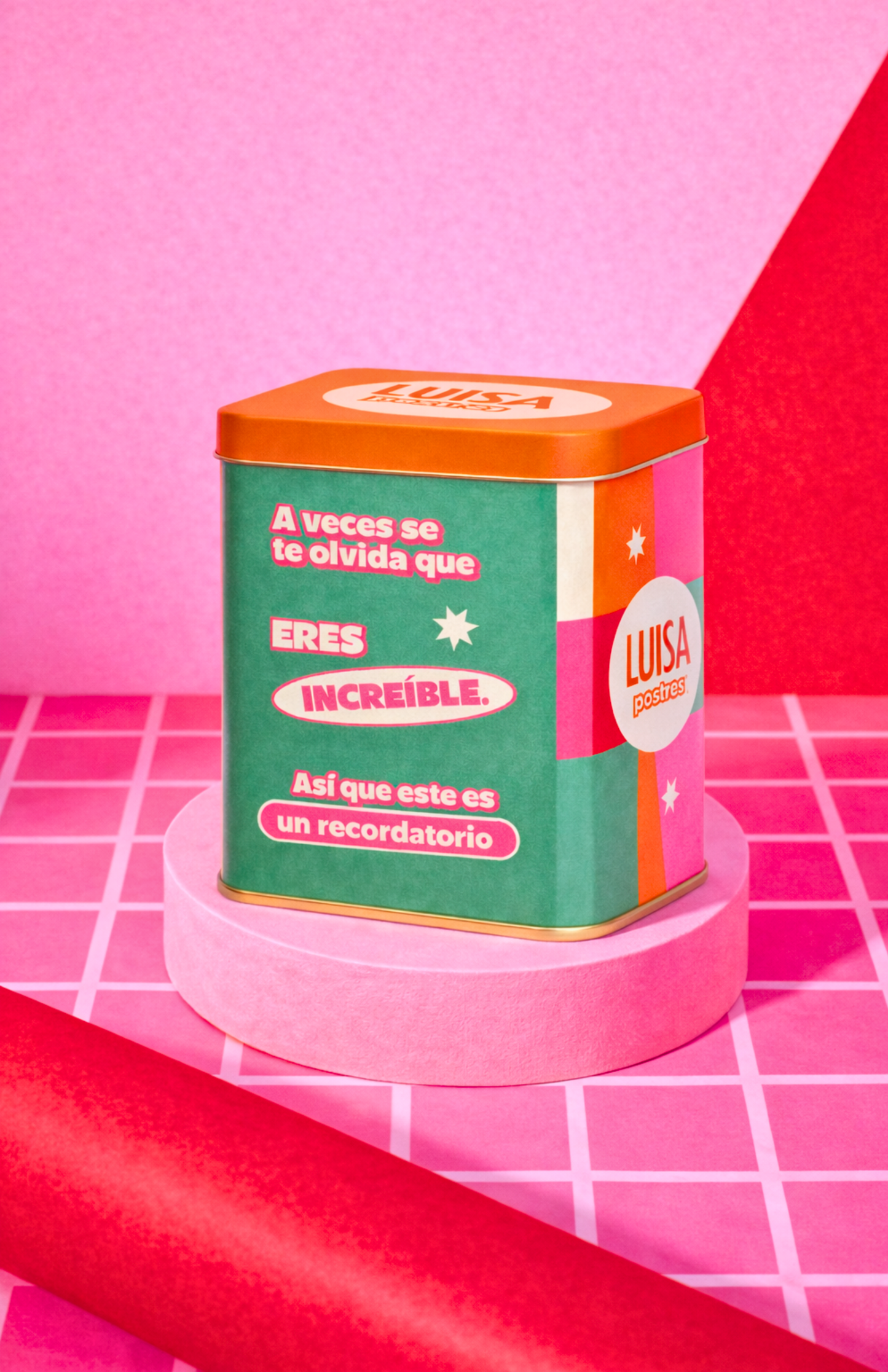 Brownies en forma de corazón + Lata coleccionable