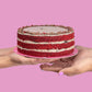Torta de Red Velvet con Cheesecake de Oreo