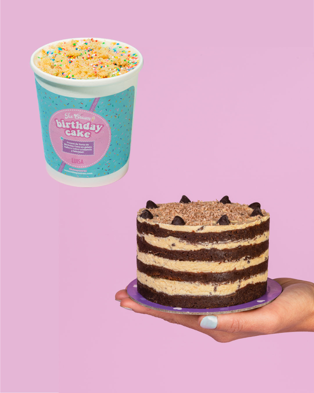 Combo Fiesta de 4 (1 Torta S + 1 Ice Cake)