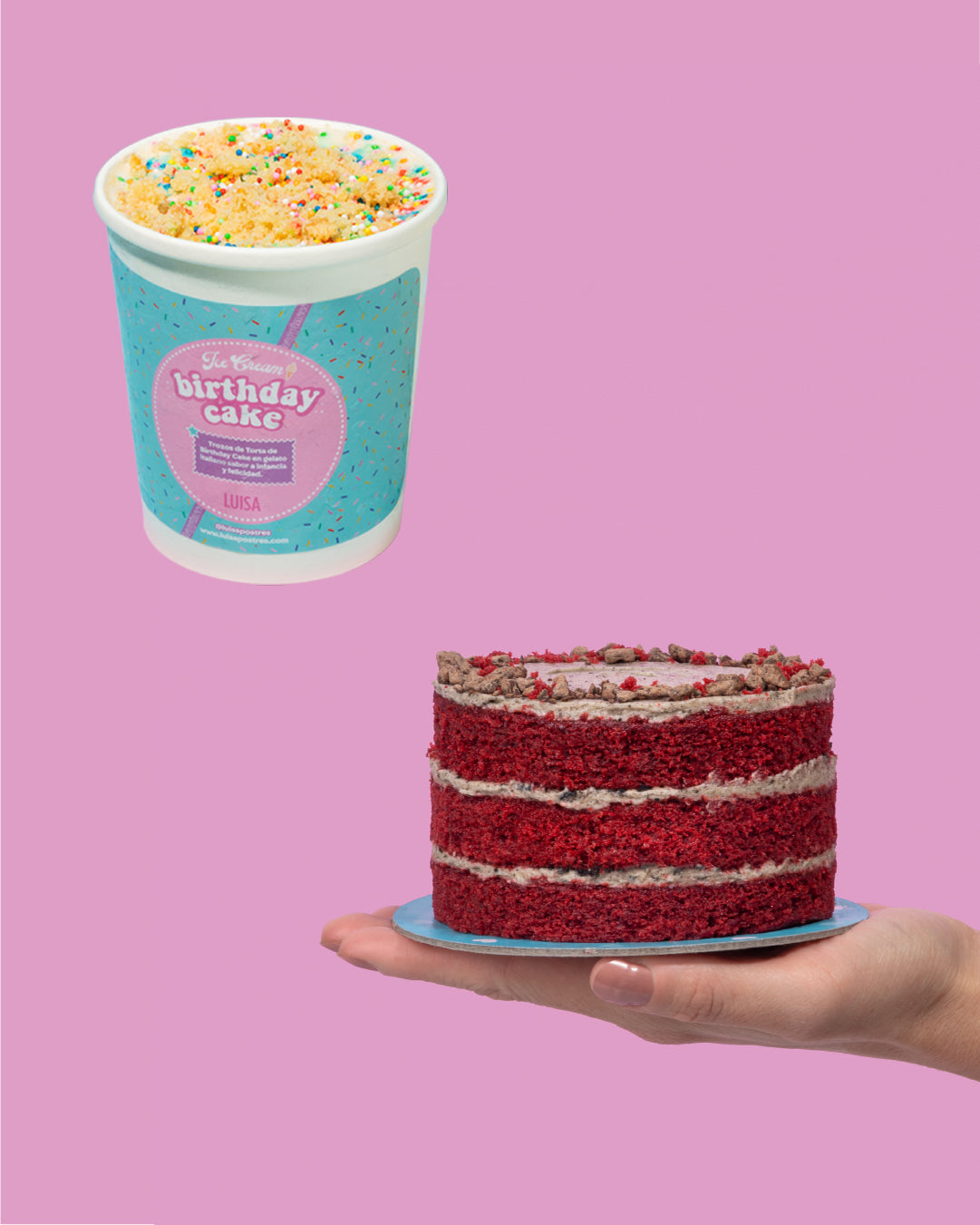 Combo Fiesta de 4 (1 Torta S + 1 Ice Cake)